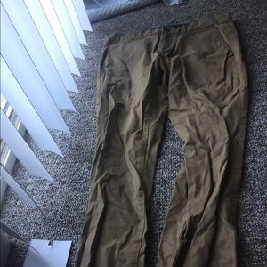 Two men khaki jeans.